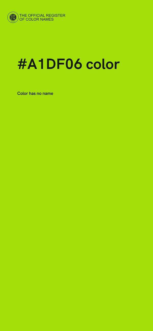 #A1DF06 color image