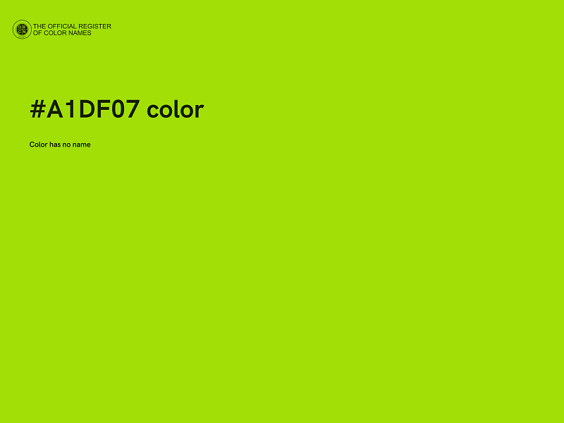 #A1DF07 color image