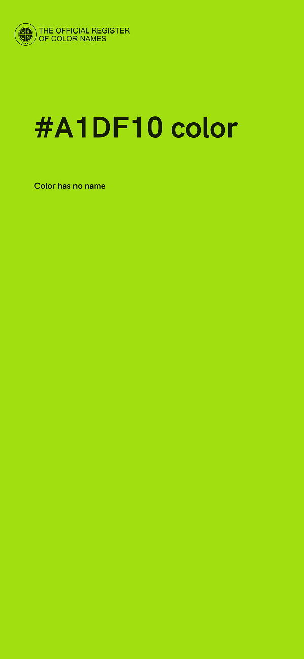 #A1DF10 color image