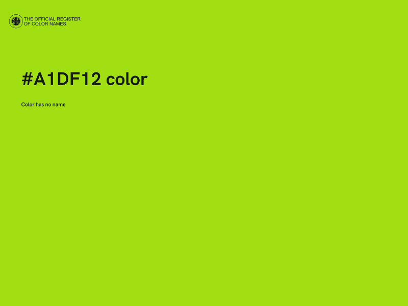 #A1DF12 color image