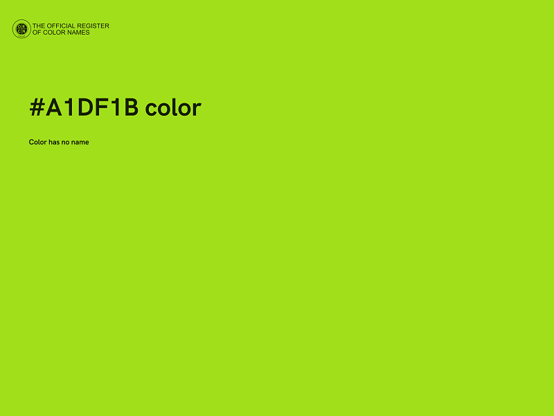 #A1DF1B color image