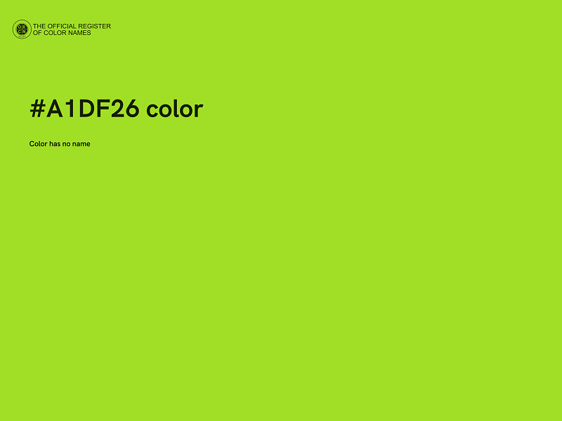 #A1DF26 color image