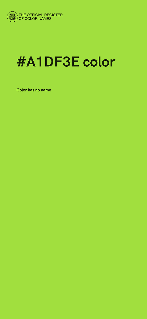 #A1DF3E color image