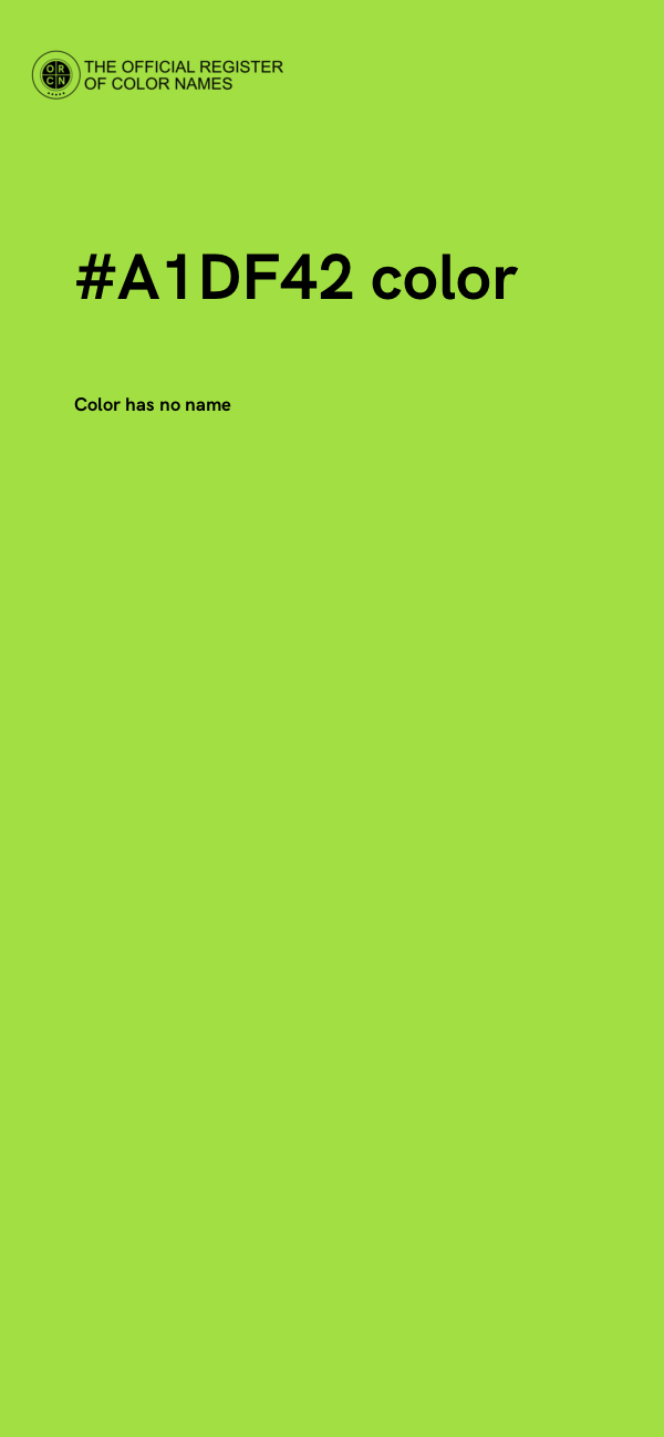 #A1DF42 color image