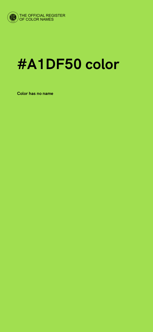 #A1DF50 color image