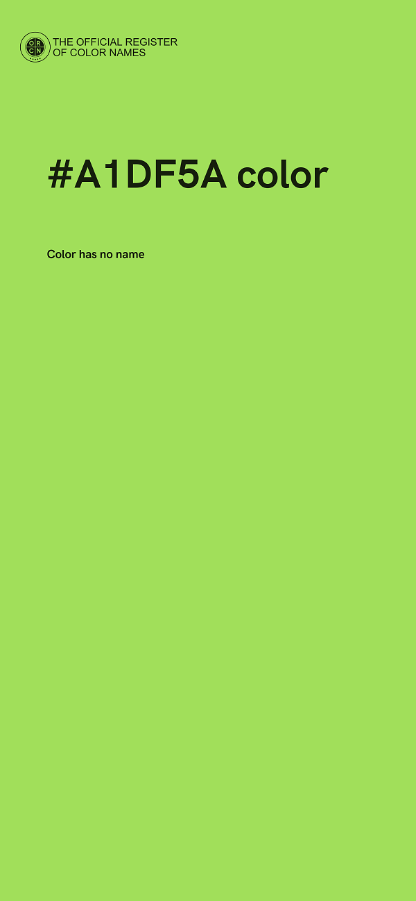 #A1DF5A color image