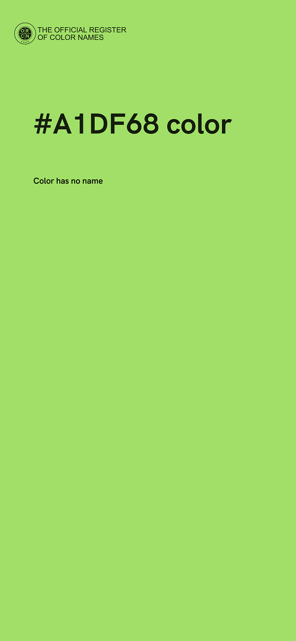 #A1DF68 color image