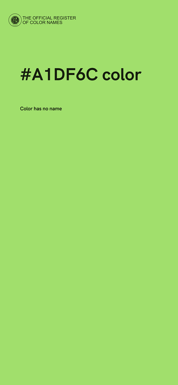 #A1DF6C color image