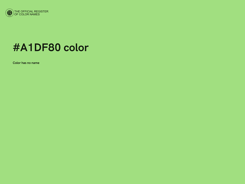 #A1DF80 color image