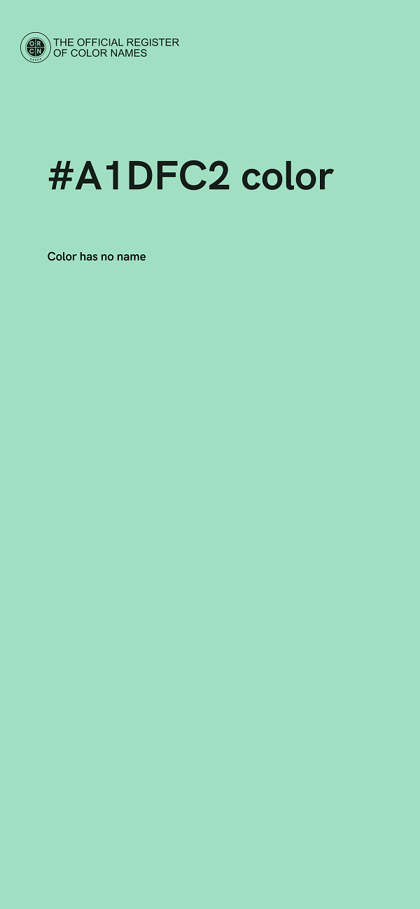 #A1DFC2 color image