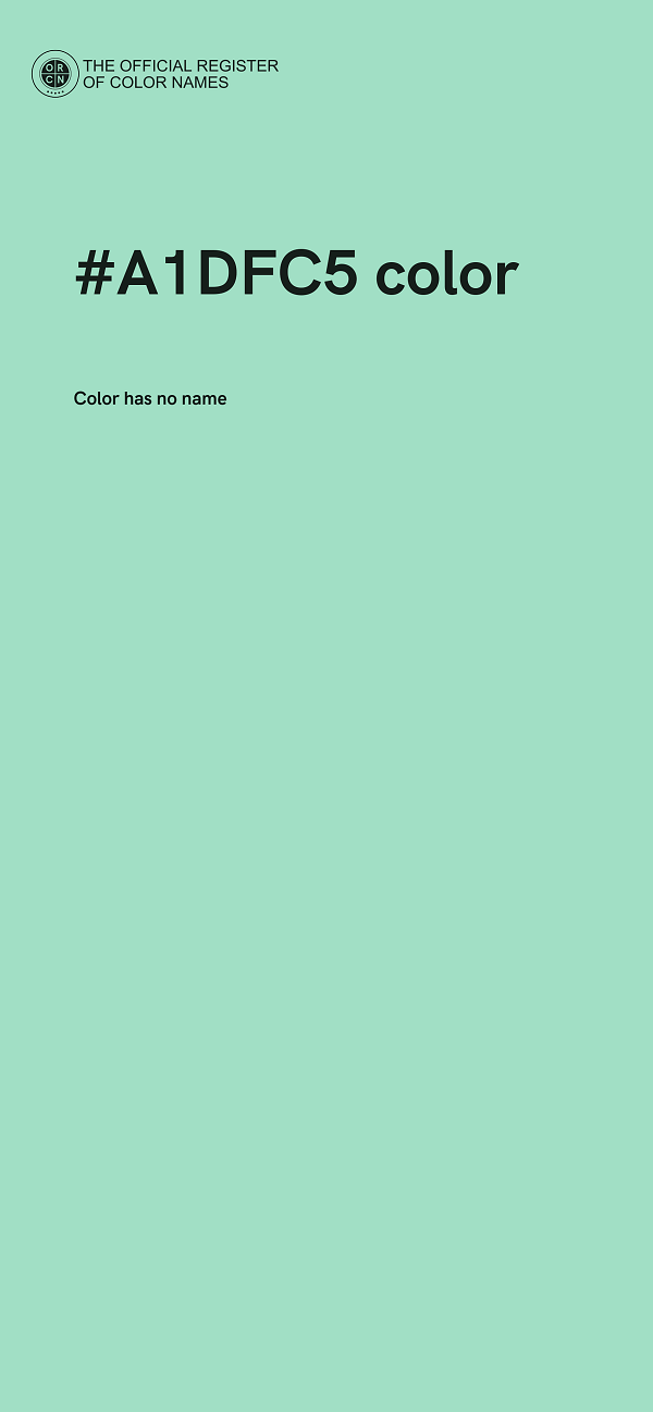 #A1DFC5 color image