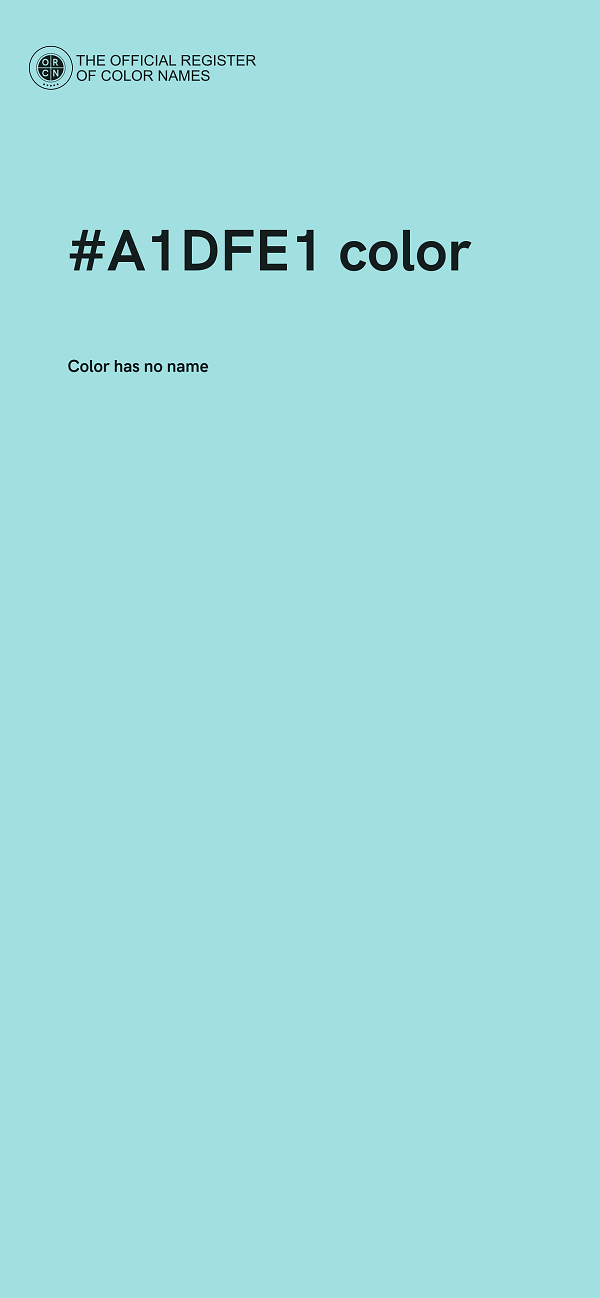 #A1DFE1 color image