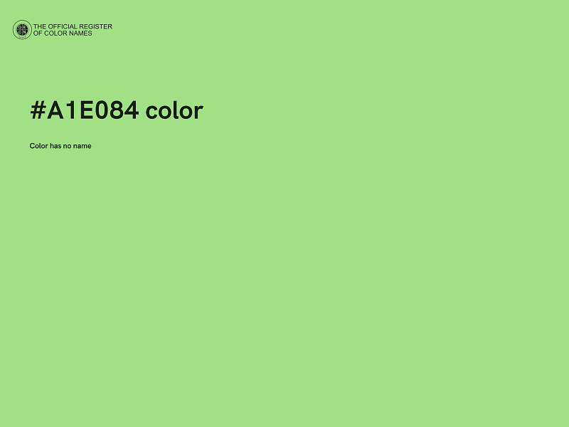 #A1E084 color image