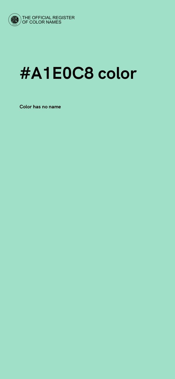 #A1E0C8 color image