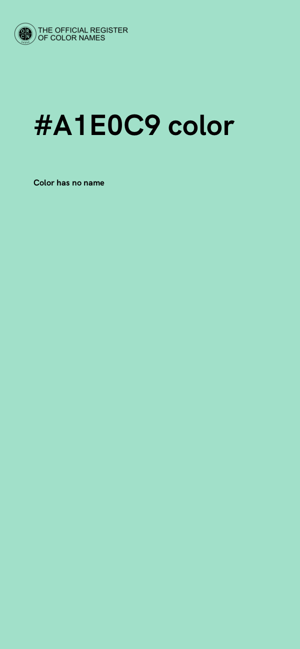 #A1E0C9 color image