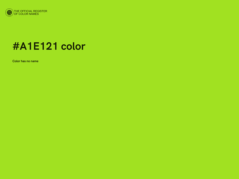 #A1E121 color image