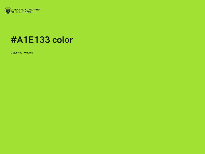 #A1E133 color image