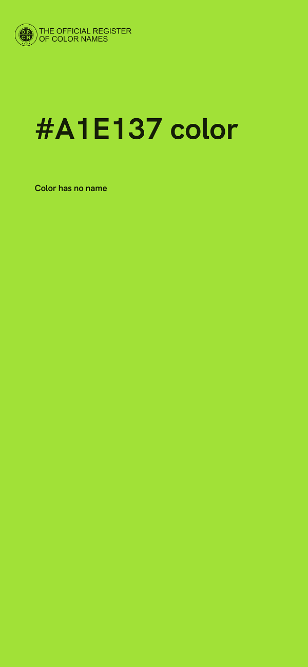 #A1E137 color image