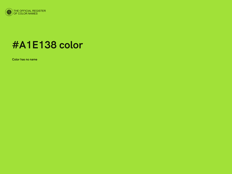 #A1E138 color image