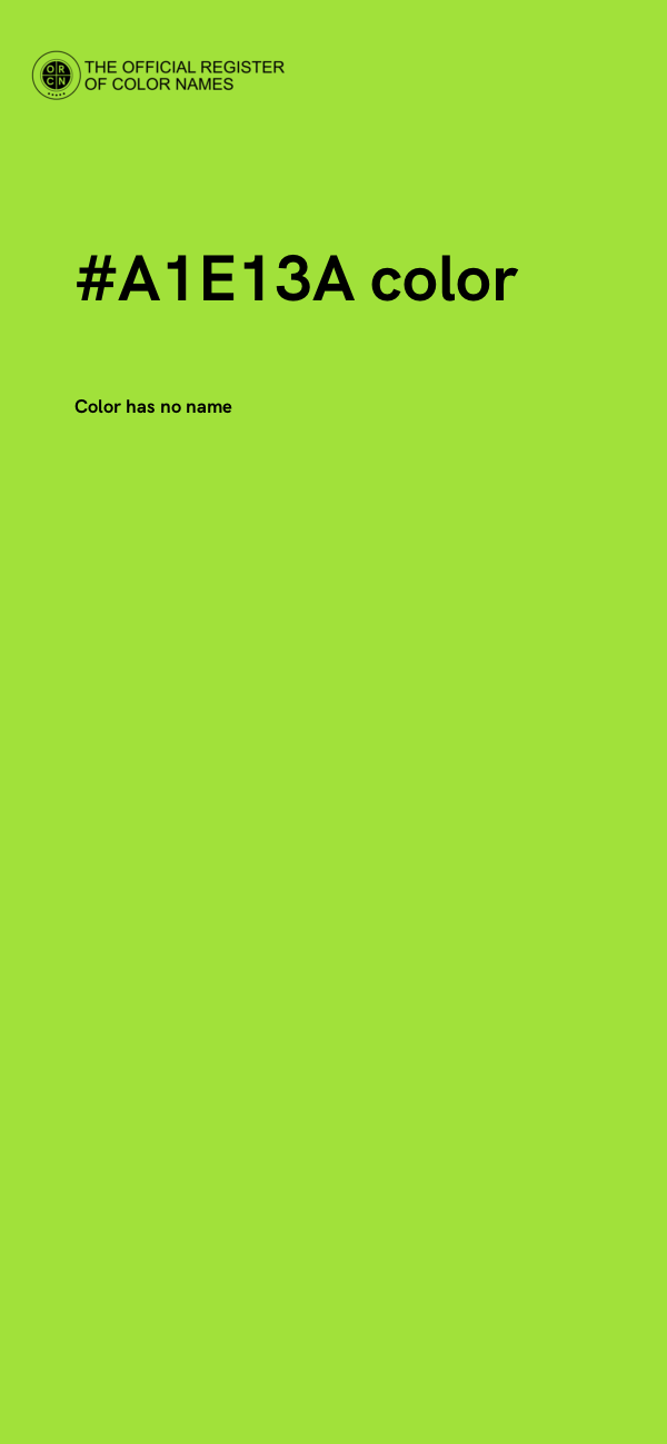 #A1E13A color image