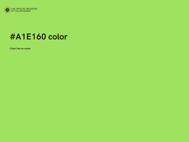 #A1E160 color image