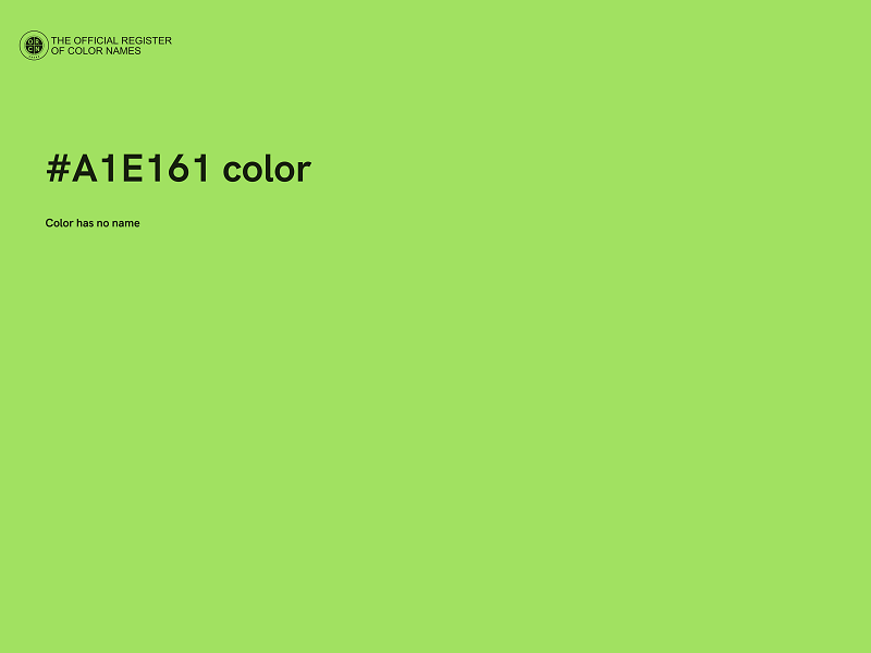 #A1E161 color image