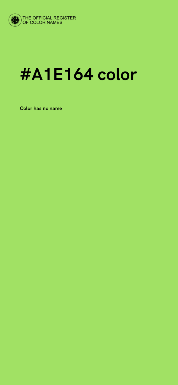 #A1E164 color image