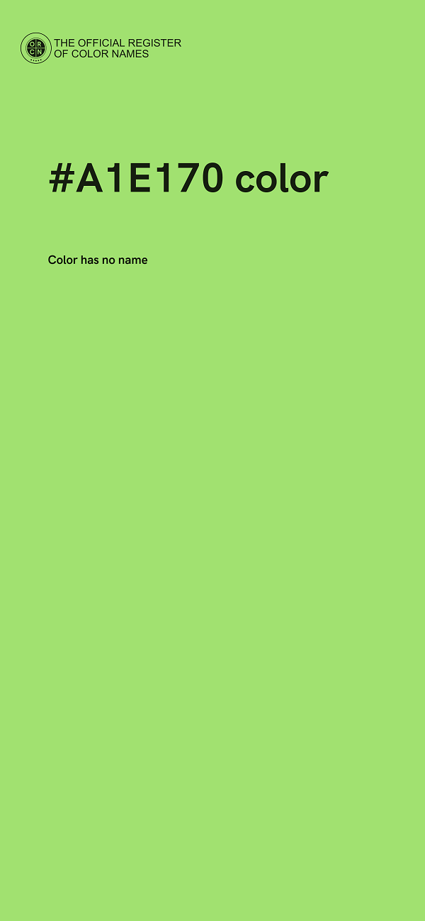 #A1E170 color image
