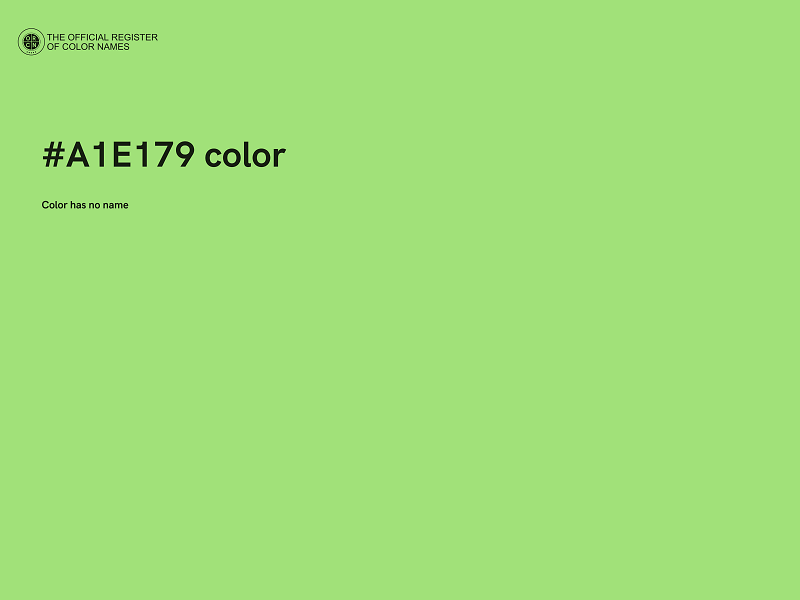 #A1E179 color image