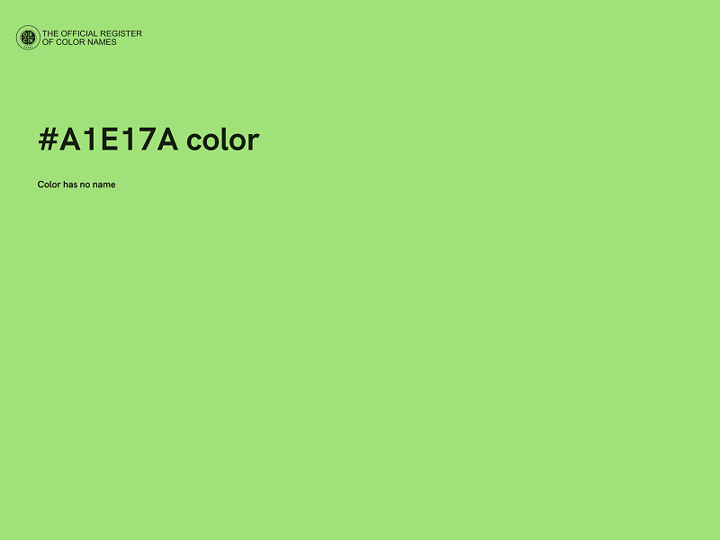 #A1E17A color image