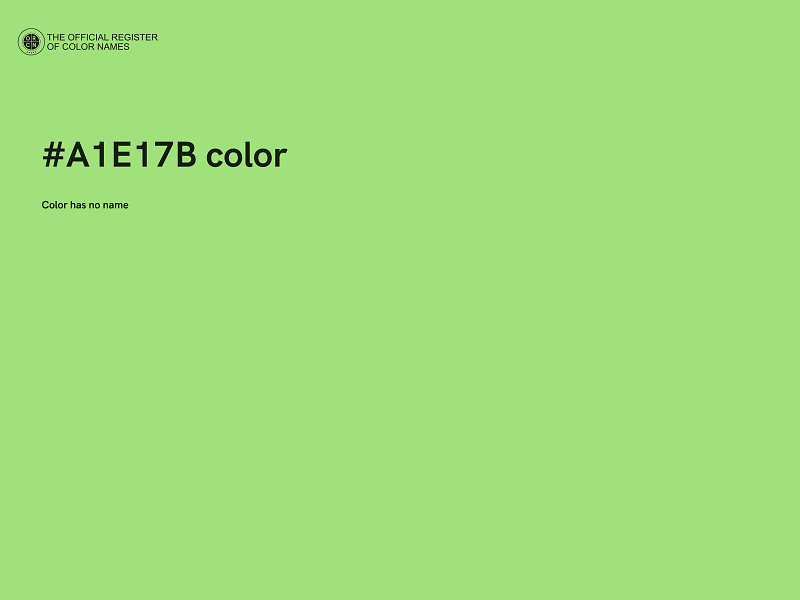 #A1E17B color image