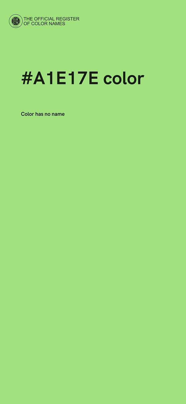 #A1E17E color image