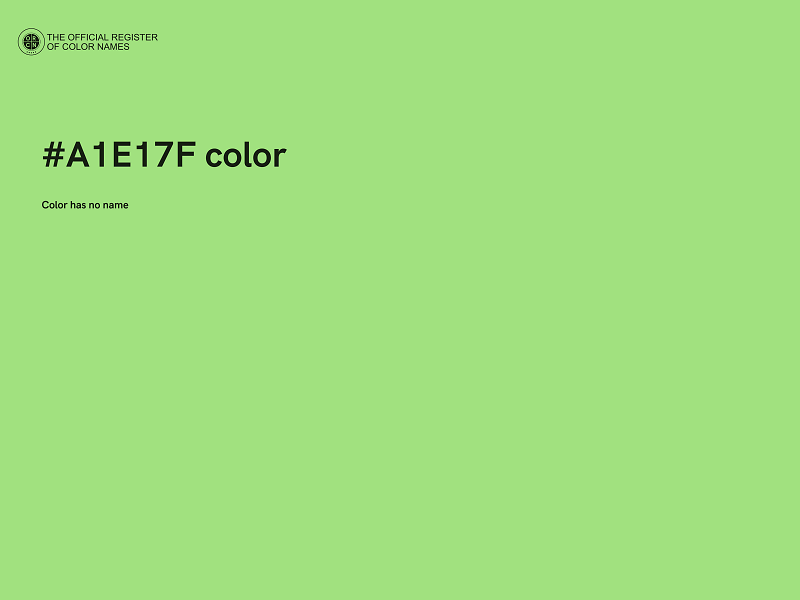 #A1E17F color image