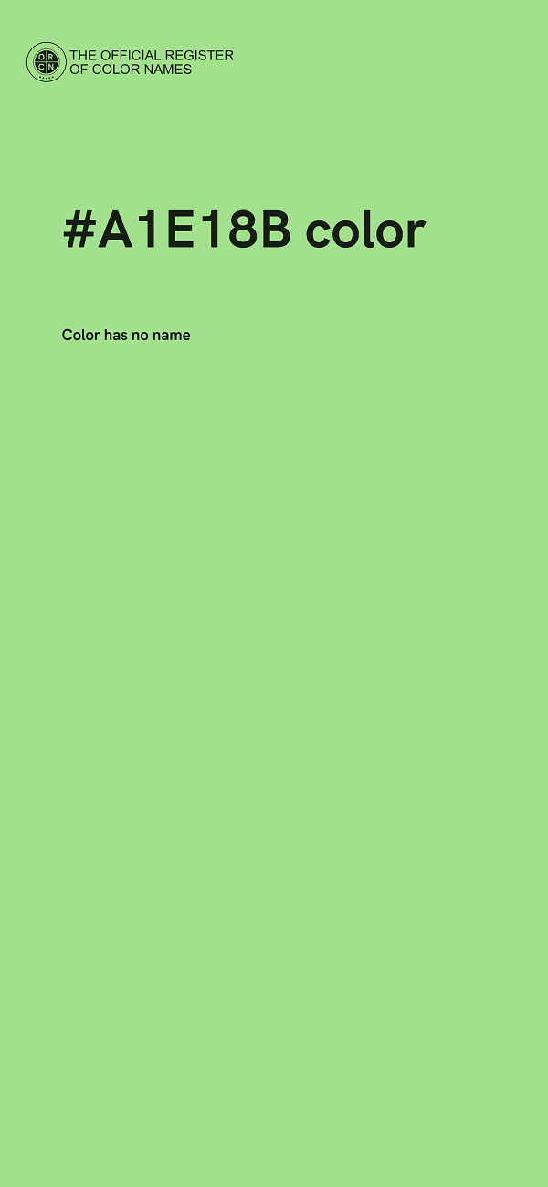 #A1E18B color image