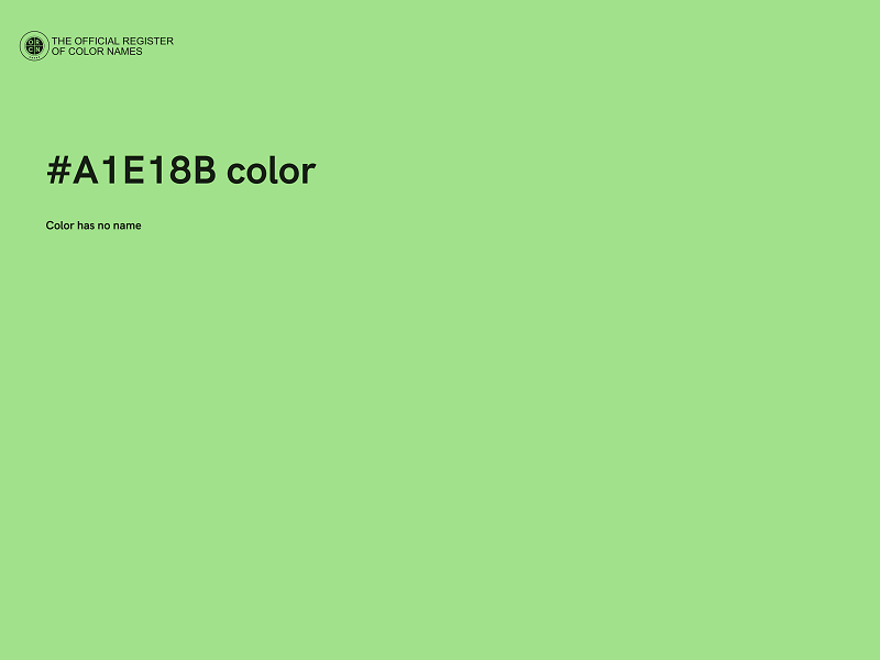 #A1E18B color image