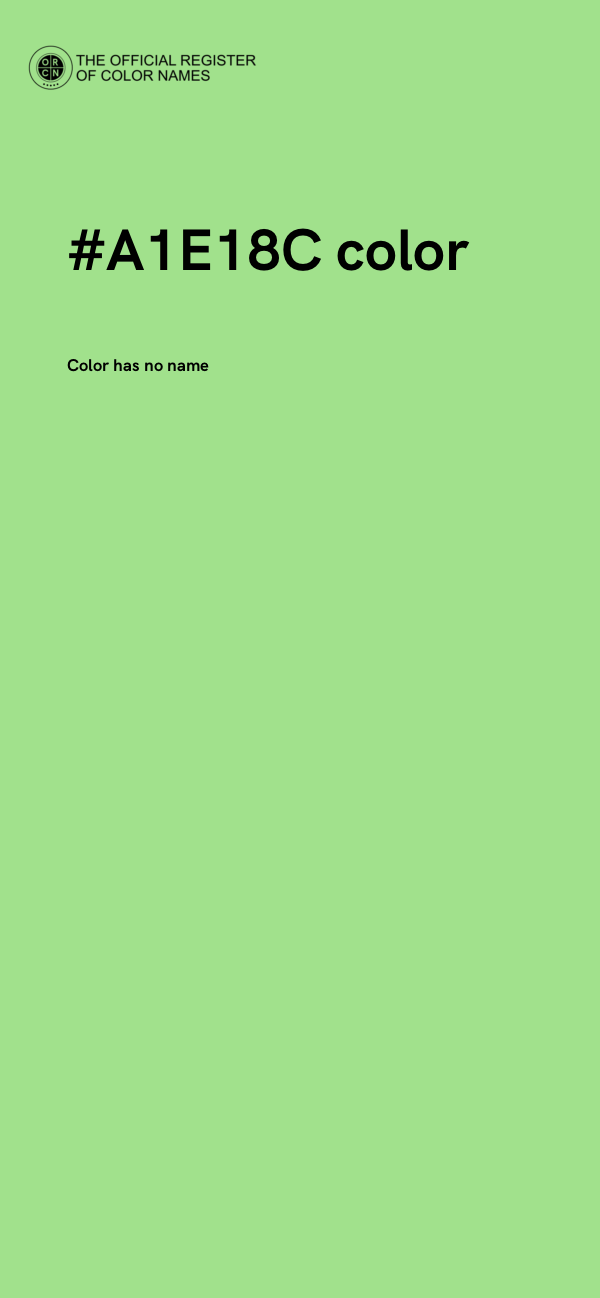 #A1E18C color image