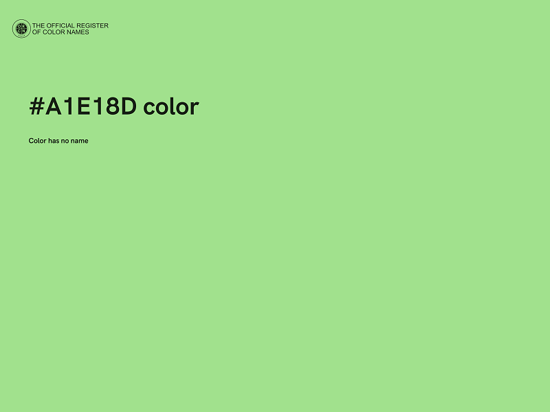 #A1E18D color image