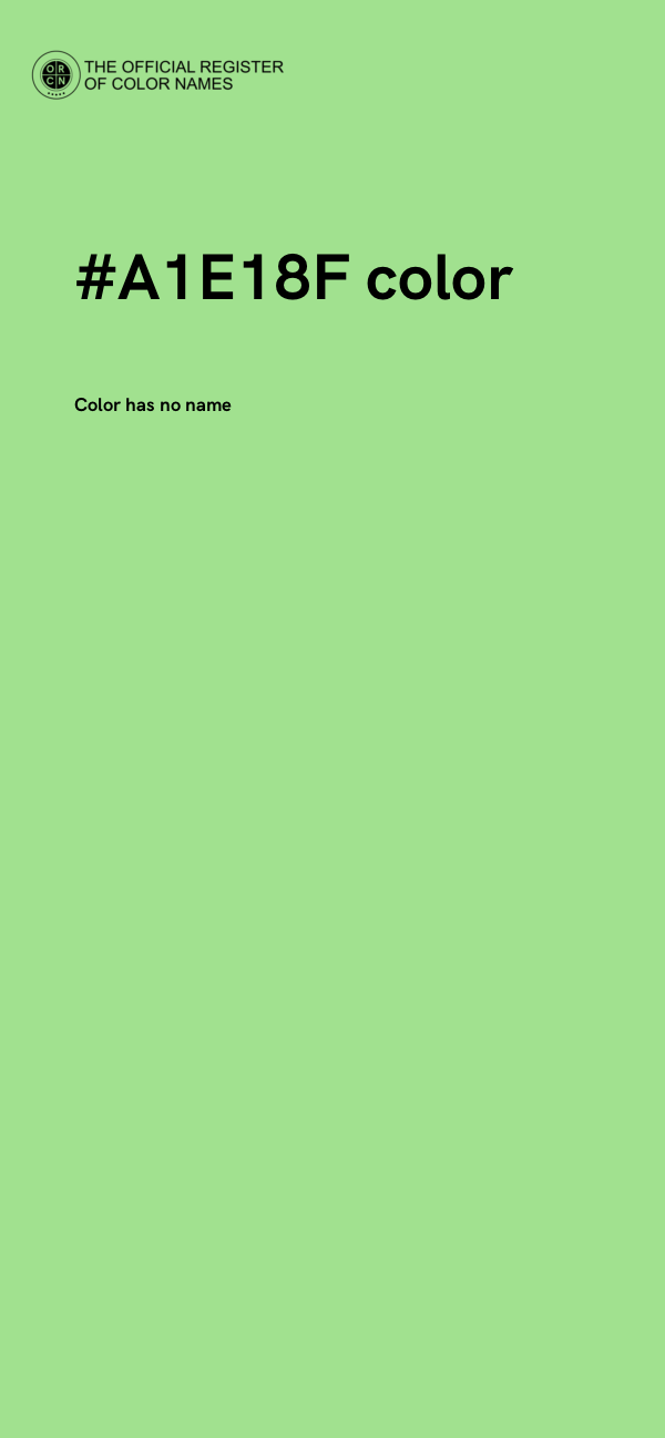 #A1E18F color image