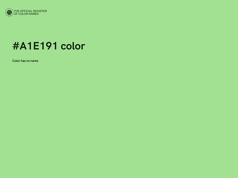 #A1E191 color image