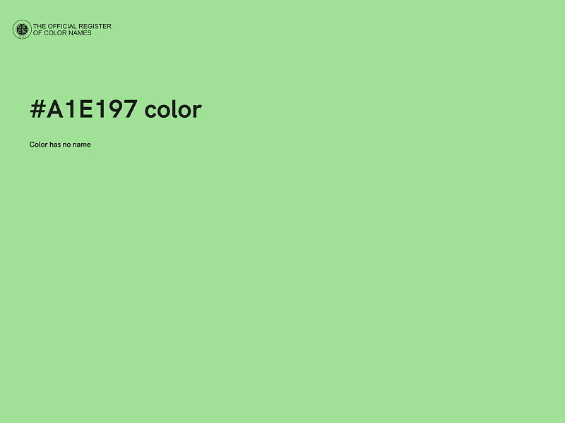 #A1E197 color image