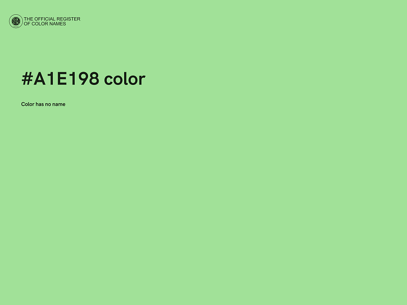 #A1E198 color image