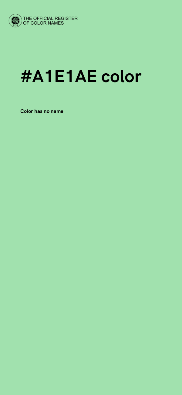 #A1E1AE color image
