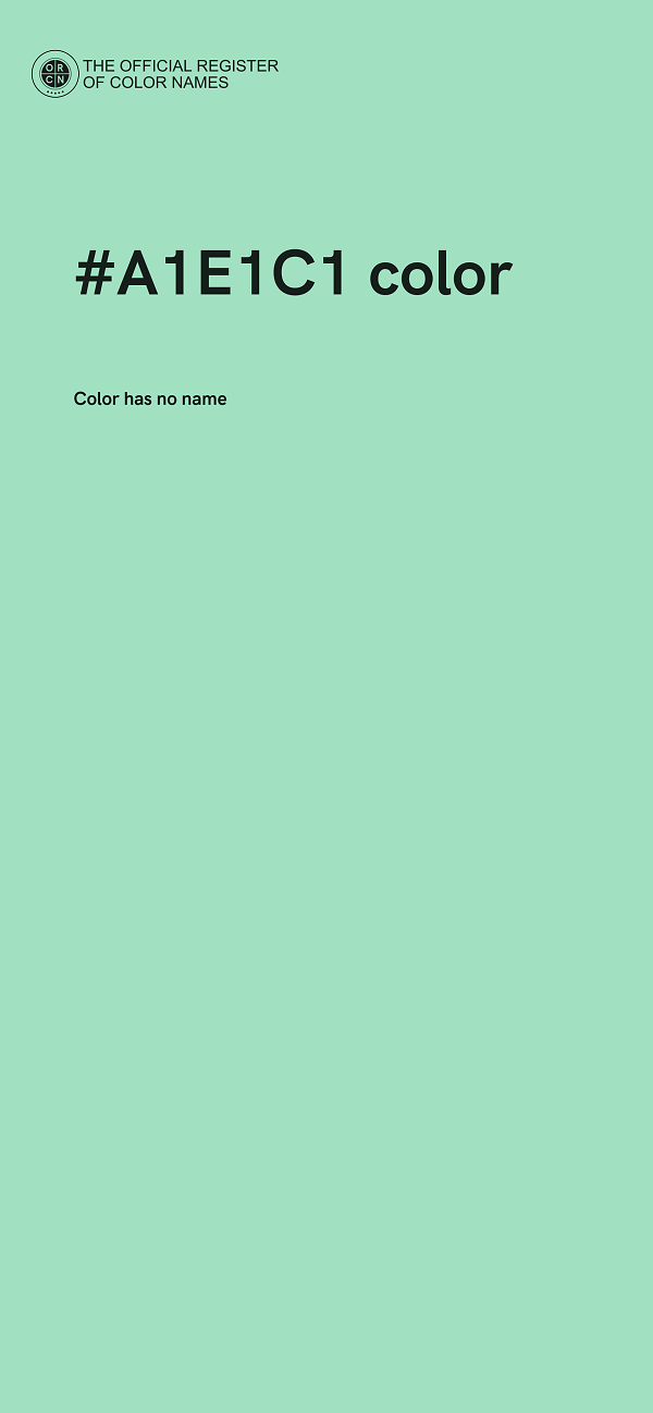 #A1E1C1 color image