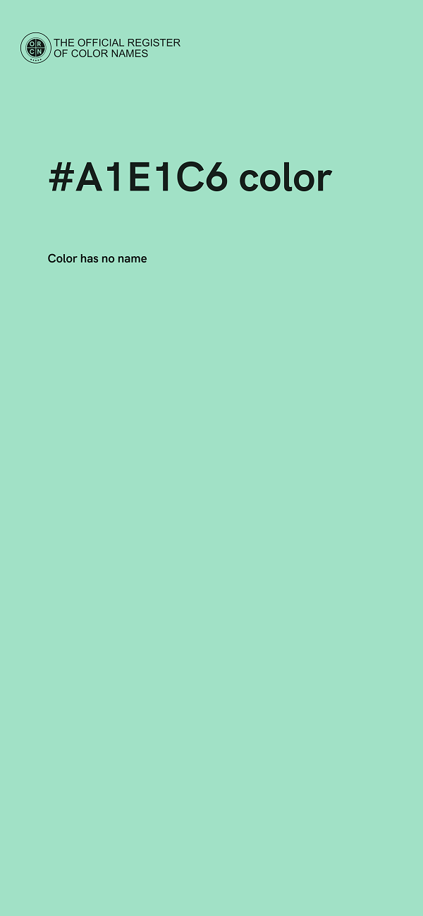 #A1E1C6 color image