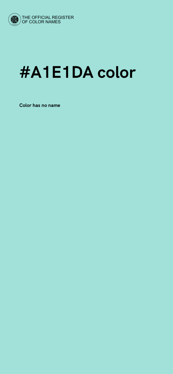 #A1E1DA color image