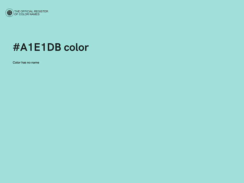 #A1E1DB color image