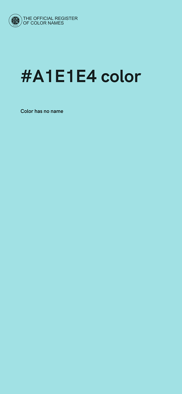 #A1E1E4 color image