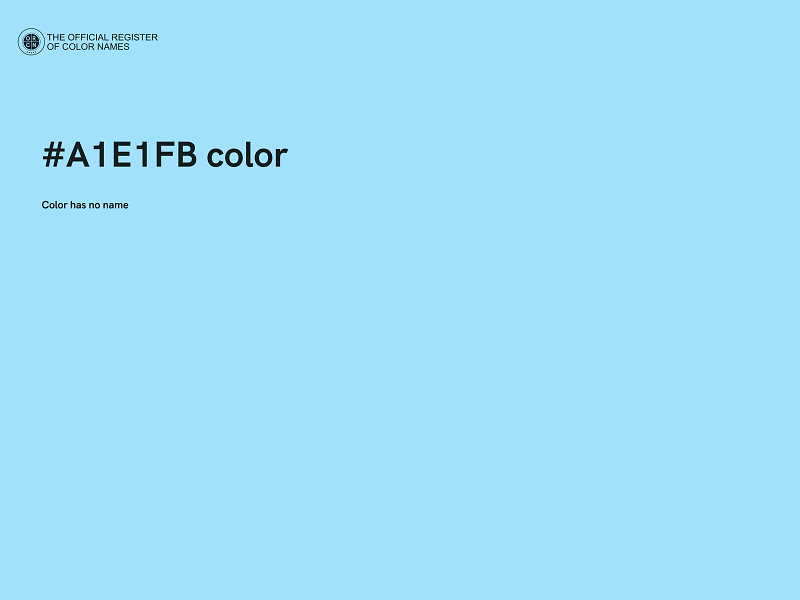 #A1E1FB color image