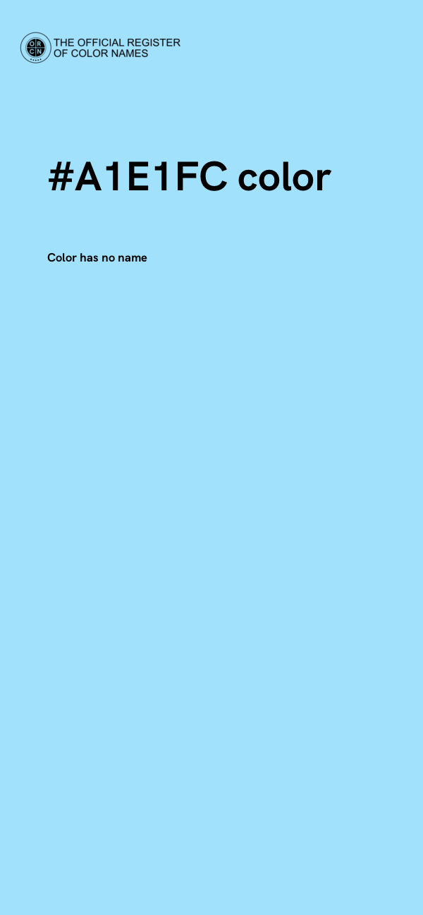#A1E1FC color image
