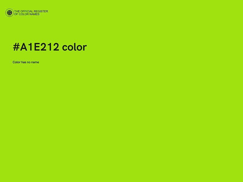 #A1E212 color image